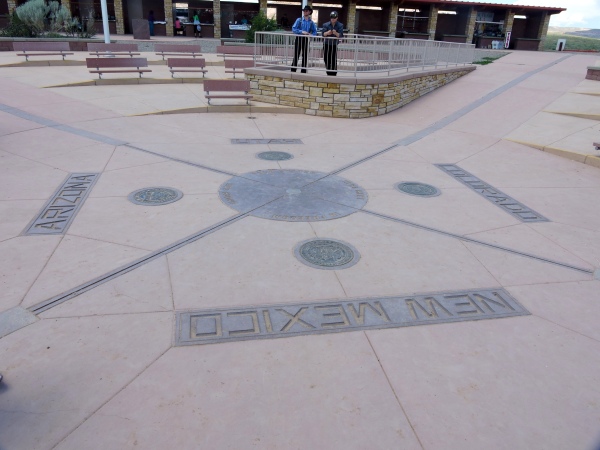 Four Corners Monument where Arizona, Utah, Colorado, and New Mexico meet